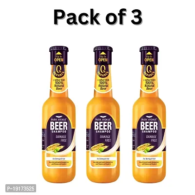 PARK AVENUE DAMAGE FREE BEER SHAMPOO 180ML PC OF 3