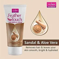 VI-JOHN Feather Touch Hair Removal Cream Sandal and aloevera 110g-thumb1