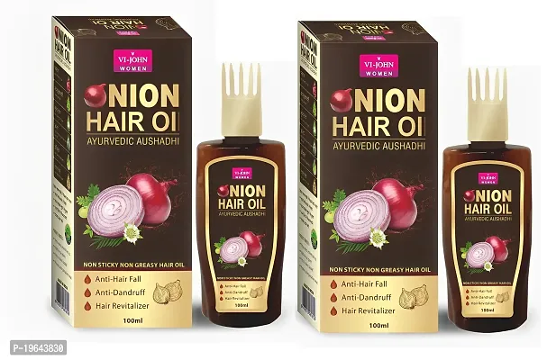 Vi-John Onion Hair Oil With Bhringraj  Amla 100ML PC OF 2