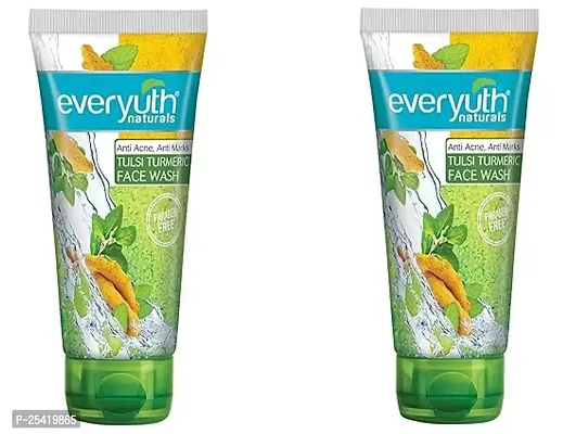 Everyuth Naturals Anti Acne, Anti Marks Tulsi Termeric Face Wash 50Gm Pack Of 2