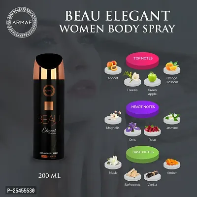 Armaf Beau Elegant Women Perfume Body Spray 200ml.-thumb3