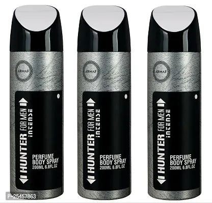 Armaf Hunter For Men Intense Perfume Body Spray 200 ml PC of 3