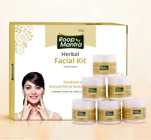 Roop Mantra Herbal Facial Kit Goodness of Natural Oils  Herbal Extracts (Cleanser,Scrub,Gel,Pack,Cream,Bleach) PC of 2-thumb2