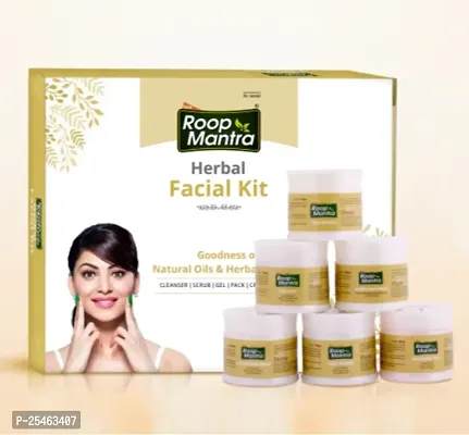 Roop Mantra Herbal Facial Kit Goodness of Natural Oils  Herbal Extracts (Cleanser,Scrub,Gel,Pack,Cream,Bleach) PC of 2-thumb3