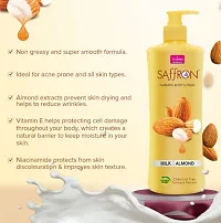 VI-JOHN Saffron Milk  Almond Body Lotion For Dry Skin | Deep Moisturiser and Instant Hydration Winter Cream, 250ml (Pack of 3)-thumb4