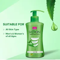 VI-JOHN Saffron Aloe Vera Body Lotion For Men  Women | Chemical Free Winter Cream for Dry Skin with Deep Moisturiser and Instant Hydration Skin Lotion 250ml-thumb3