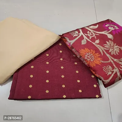 Bandhani Printed Taffeta Silk Suits  Dress Materials-thumb2