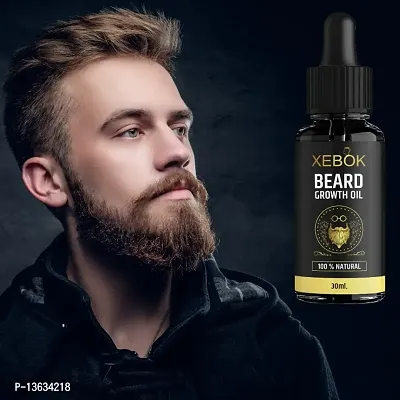 XEBOK Beard Growth Oil and Hair oil - 30ml - More Beard Growth, With Redensyl, 8 Natural Oils including Jojoba Oil, Vitamin E, Nourishment  Strengthening, No Harmful Chemicals Hair Oil (30 ml)