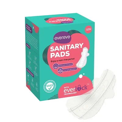 Cotton UltraThin Sanitary Pads XL-12-Evereve