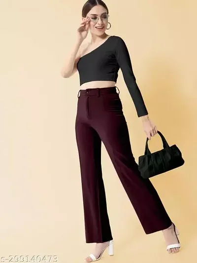 Elegant Lycra Trousers For Women