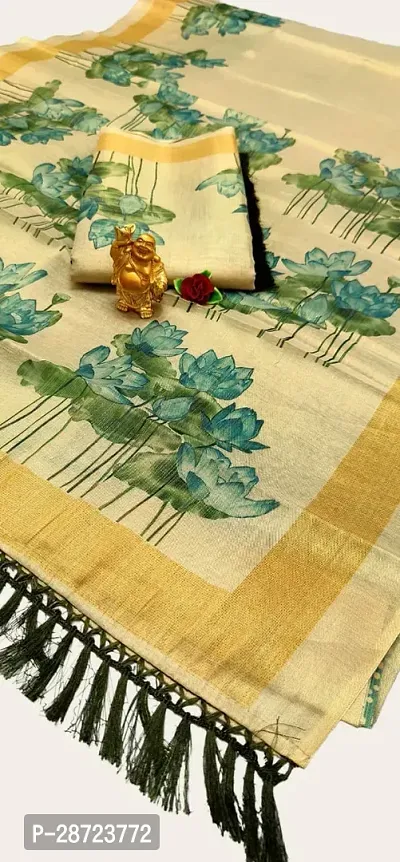 Classic Art Silk Printed Saree With Blouse Piece