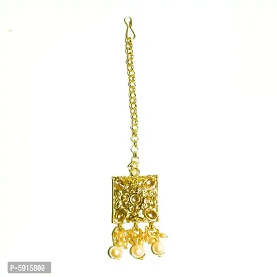 Stylish Alloy Pearl Work Jewellery Set For Women-thumb2