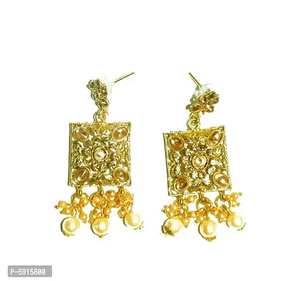 Stylish Alloy Pearl Work Jewellery Set For Women-thumb4