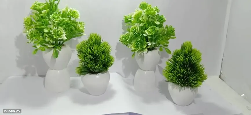 Elegant Green Gladiolus Artificial Flower Pack of 4