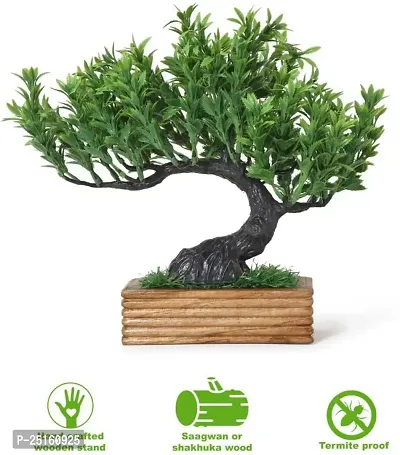 Elegant Bonsai  Wild Artificial Plant With Pot Pack of 1