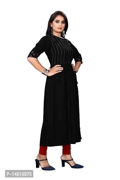 zokhi? Women's Straight Rayon Stitched Kurti-thumb4