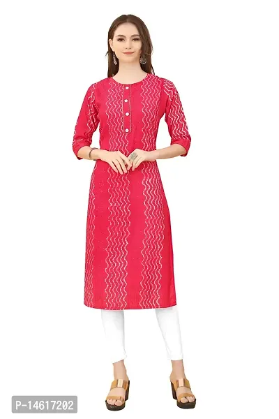 zokhi Women's Chanderi Batik Laheriya Print  Straight Stitched Kurti_(Sequence Work)