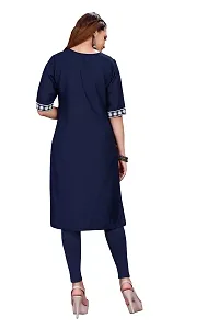 zokhi Womens Rayon Embroidered Straight Kurti-thumb2