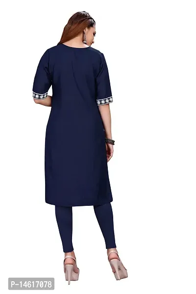 zokhi Womens Rayon Embroidered Straight Kurti-thumb3