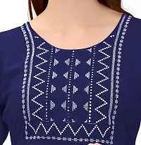 zokhi Womens Viscose Rayon Mirror Work Straight Casual Kurti-thumb4