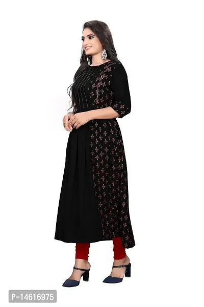 zokhi? Women's Straight Rayon Stitched Kurti-thumb3