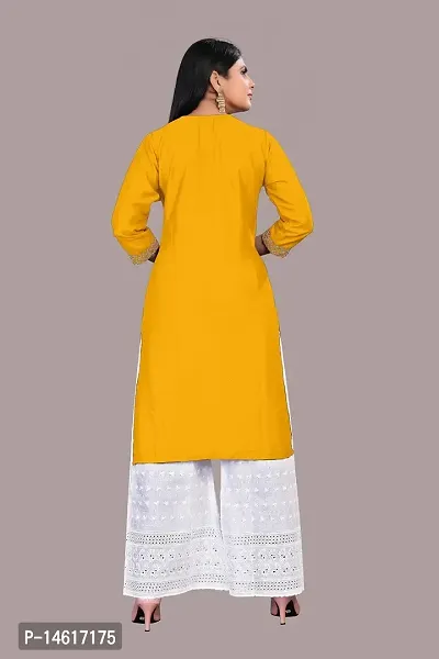 zokhi Rayon Embroidery Kurta with Plazza Set for Women's-thumb2