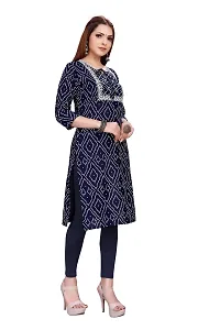 zokhi Womens Rayon Printed Casual Kurti-thumb1