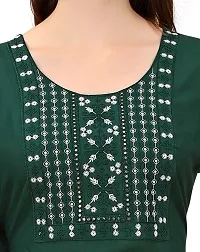 zokhi Womens Viscose Rayon Mirror Work Straight Casual Kurti-thumb4