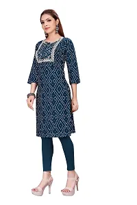 zokhi Womens Rayon Printed Casual Kurti-thumb3