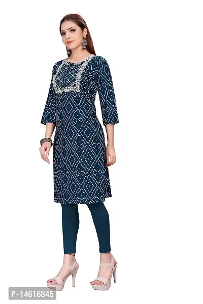 zokhi Womens Rayon Printed Casual Kurti-thumb4