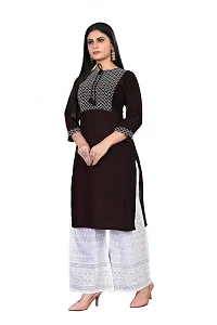 zokhi? Women's Straight Stitched Kurti with Plazzo-thumb3