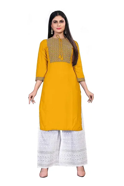 New Sequinces Work Rayon Staight Kurti