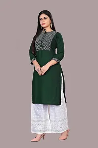 zokhi Rayon Embroidery Kurta with Plazza Set for Women's-thumb3