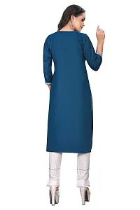 zokhi Womens Cotton Blend Embroidered Kurta and Pant with Sequance Work-thumb1