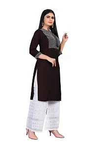 zokhi? Women's Straight Stitched Kurti with Plazzo-thumb2