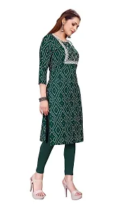 zokhi Womens Rayon Printed Casual Kurti-thumb1