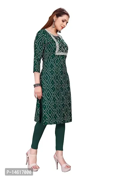 zokhi Womens Rayon Printed Casual Kurti-thumb2