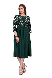 zokhi Women's Rayon Embroidered Flared Kurti-thumb3