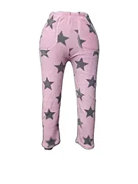 Future Fashion Women's Printed Woollen Pyjama Lower with Pocket for Winter ( pzm-str-2-3 , Pink , Grey Star , Medium )-thumb2
