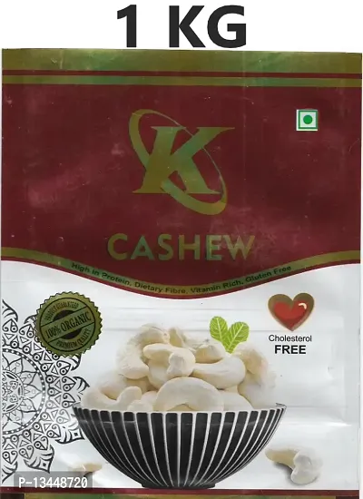 Organic Whole Kaju Cashew Nuts 1 Kg-thumb0