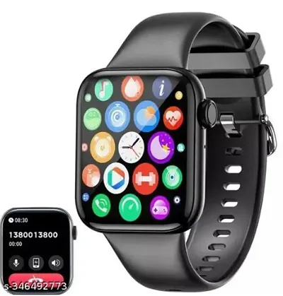 T500 Smartwatch Touch Screen Smart Fitness Band Watch with Heart Rate Activity Tracker Waterproof Body Smart Watch AJFuture (Black)Smart Watches