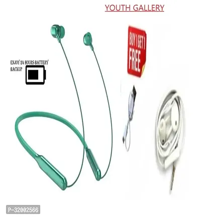 M31 Dynamic Neckband Long Battery Backup Headset (Green, In the Ear)-thumb0