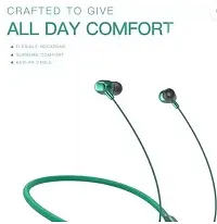 M31 Dynamic Neckband Long Battery Backup Headset (Green, In the Ear)-thumb1