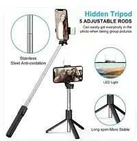 Extendable Selfie Stick with Tripod Stand and Detachable Wireless Bluetooth Remote-thumb3