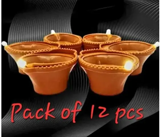 WATER SENSOR DIYA / WATER / SET OF 12 PEES DIYA / DIYA FOR DIWALI / COLOURFUL DIYA / ARTIFICIAL DIYA / DEEYA / WATER MAGIC DIYA / WATER SENSOR DIYA / LIGHTS FOR DIYA