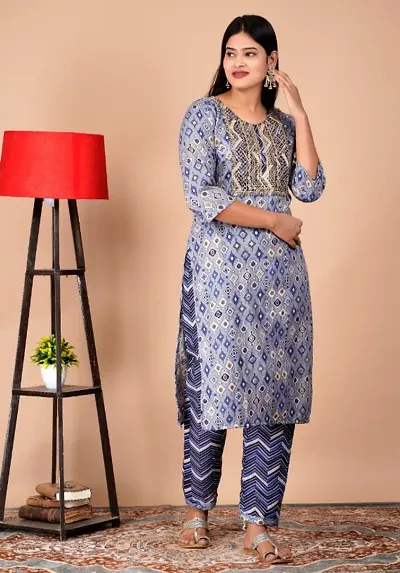 Classic Rayon Kurta Bottom Set for Women