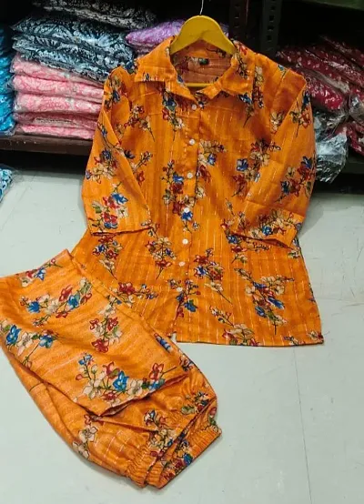 Fancy Rayon Printed Kurta Bottom Set