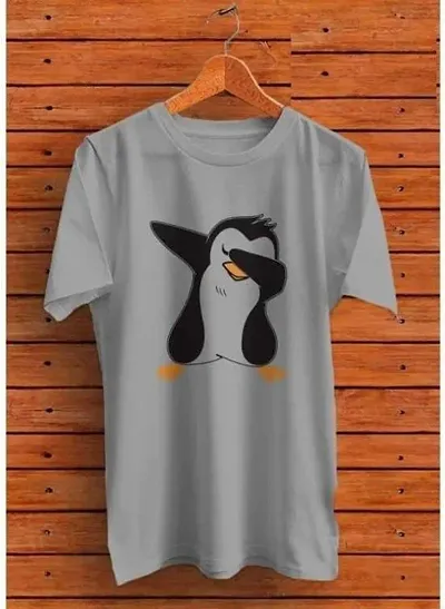 CSK Store Peguin Design Round Neck T-Shirt for Men