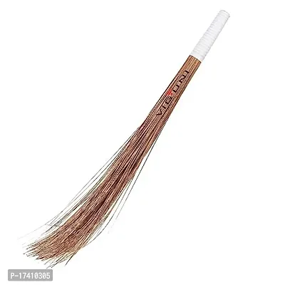 Pack Of 3 Broom For Home Cleaning Long Hard Coconut Broomstick Washable Seekh Jhaadu Comfortable Grip Ideal For Wet Surface Cleaning-thumb0