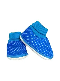 New born baby shoes Pack of 3 (blue, orange and pink)-thumb1